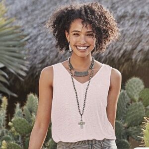 End of Summer Sale!  Set of 2 Sundance "Mabel" Linen Tops